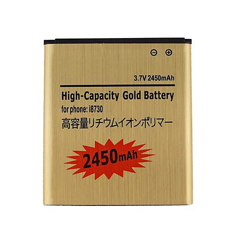 Новый i8730-GD золотой 3,7 батареи 2450mah для Samsung Galaxy i8730 выразить i8552 i8550 i8558 I8530 i869 i8730 i437