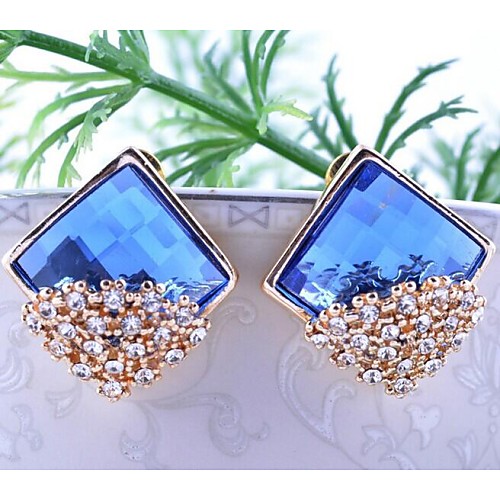 Love Is You Artificial Crystal Mosaic High-end Stud Earrings