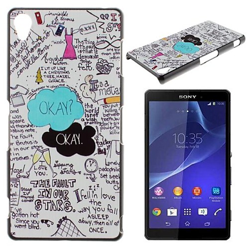 Okay Okay Pattern PC Hard Back Case for Sony Xperia Z3