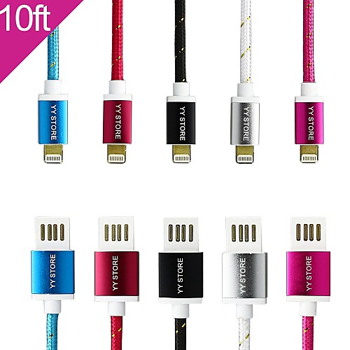 USB зарядка кабель передачи данных на мобильный 5/5 с iphone 6 (300 см)