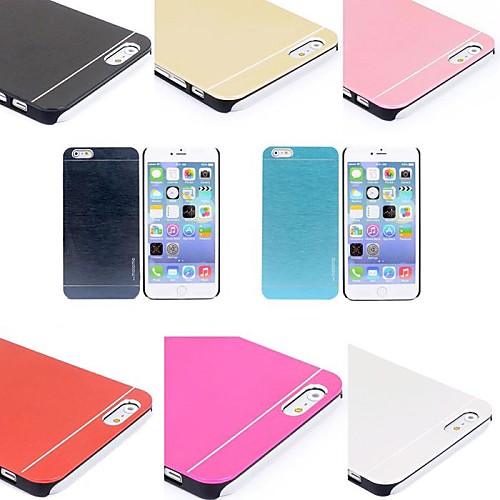 DF Solid Color Brushed Aluminium Case Cover for iPhone 6(Assorted Colors)