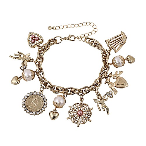 Fashion Women Multi Charm Bracelet