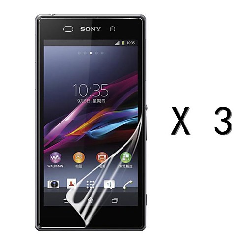 High Definition Screen Protector for Sony Xperia Z1 (3 pcs)