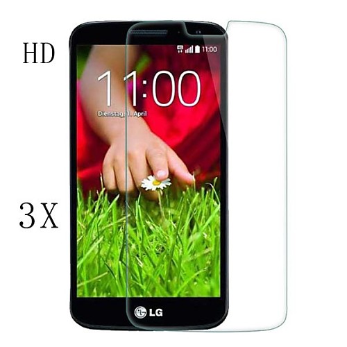 [3-Pack]Professional High Transparency LCD Crystal Clear Screen Protector with Cleaning Cloth LG G2 Mini