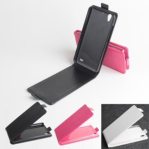 Hot Sale 100% PU Leather Flip Leather Up and Down Case for Huawei G630(Assorted Color)