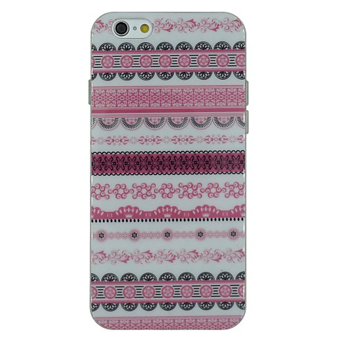 Pure Folk Style Pattern TPU Soft Back Cover Case for iPhone 6