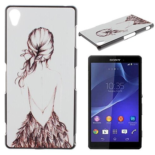 Beautiful Girl Pattern PC Hard Case for Sony Z1 L39H