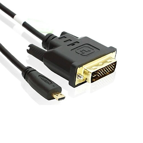 1м Micro HDMI мужчина к DVI 24 1 Мужской кабель бесплатную доставку