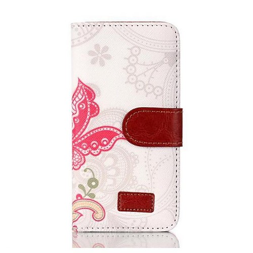 Retro Coloured Drawing PU and TPU Full Body Case with Card Slot for iPhone 6