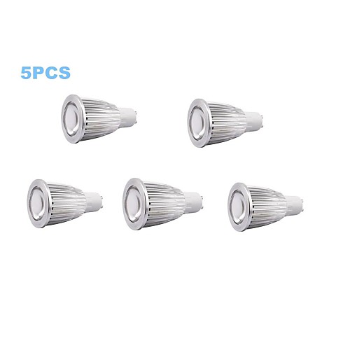 5pcs 7W GU10 500-550LM 3000-3500K Warm White Color Led Cob Spot Light Lamp Bulb(220V)