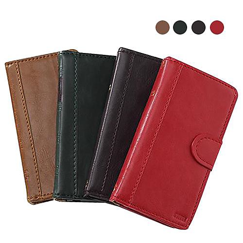 Book Appearance Design PU Full Body Case with Card Slot for iPhone 5/5S(Assorted Colors)