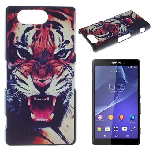 Fierce Tiger Pattern PC Hard Case for Sony Xperia Z3 mini D5803 M55w