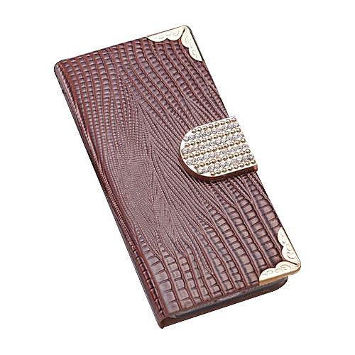 Lizard Pattern Full Body Case with Bling Buckle and Wallet Function Cover for iPhone 4/4S(Assorted Colors)