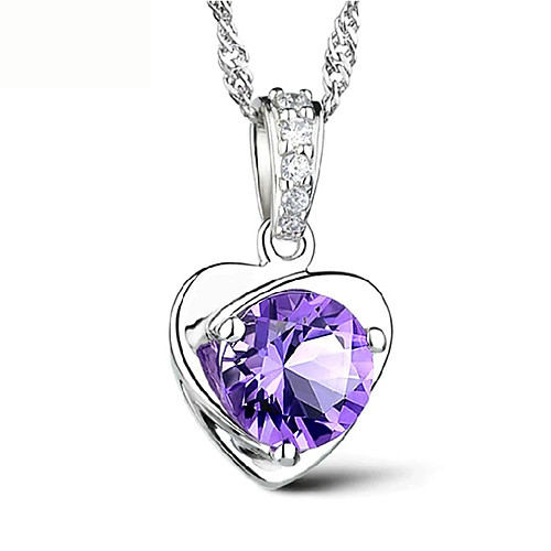 Women's Solitaire Round Cut Simulated Pendant Necklace Pendant Sterling Silver Cheap Ladies Vintage Party Work Cute White Purple Necklace Jewelry For Wedding Daily Masquerade Engagement Party Prom
Women's Solitaire Round Cut Simulated Pendant Necklace Pendant Sterling Silver Cheap Ladies Vintage Party Work Cute White Purple Necklace Jewelry For Wedding Daily Masquerade Engagement Party Prom