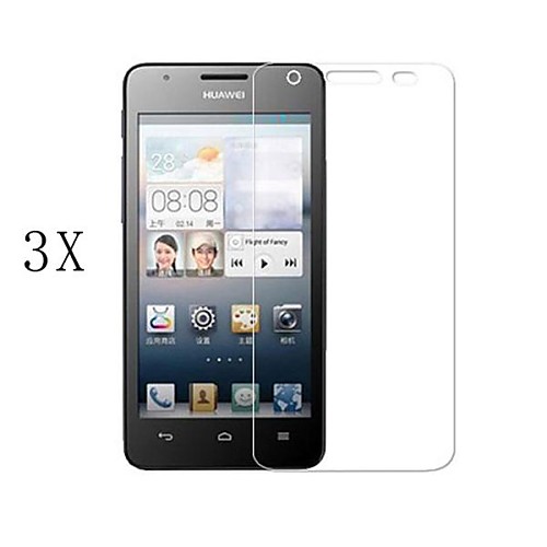 [3-Pack]Professional High Transparency LCD Crystal Clear Screen Protector with Cleaning Cloth for Huawei G510