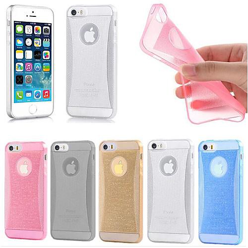 DSD Pure Color Bling  Soft  Case Cover for iPhone 5/5S (Assorted Colors)