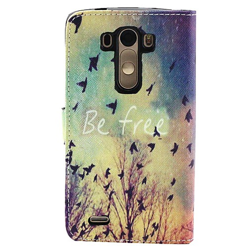 Flying like a bird   Pattern PU Leather Full Body Case with Stand and Wallet for LG G3