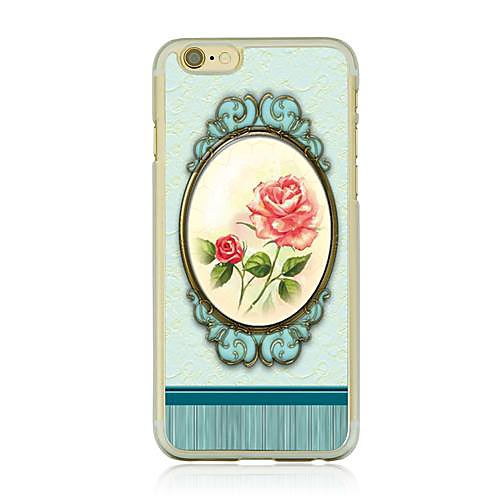 The Mirror Rose Leather Vein Pattern PC Hard Case for iPhone 6