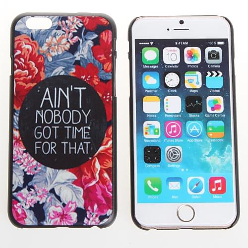 Elegant Rose Design Hard Case for iPhone 6