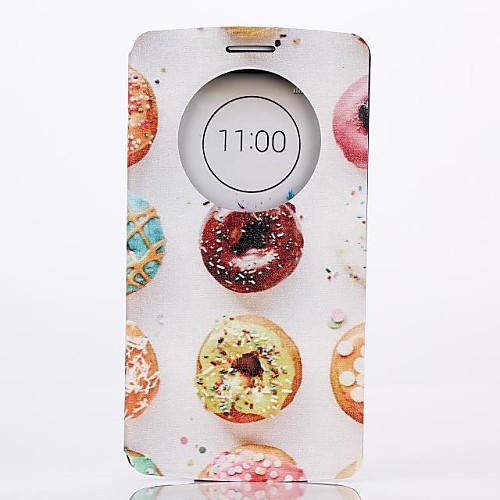 Cookies Pattern Full Body PU Leather Case Cover with Stand  for LG G3