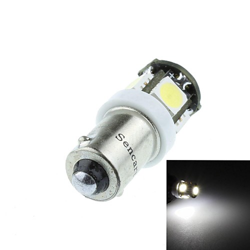 BA9S (T4W w6w) 2,5 Вт 5x060smd 160-190lm 6500-7500k белый свет для автомобилей задний фонарь (dc12-16v)