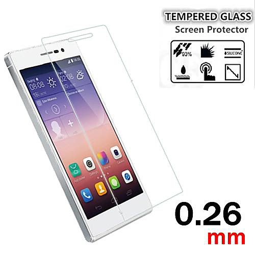 9H 0.26mm Premium Anti-shatter Tempered Glass Screen Protective Film for Huawei Ascend P7