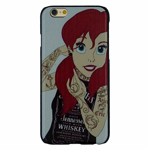 The Fahion Red Hair Girl Pattern PC Hard Back Cover Case for iPhone 6