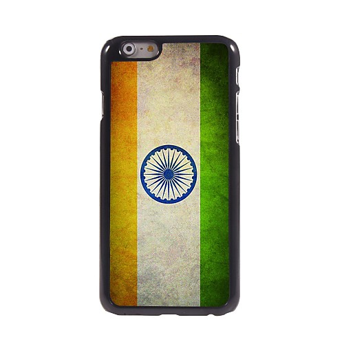 Vintage The Flag of India Pattern Aluminum Hard Case for iPhone 6 Plus