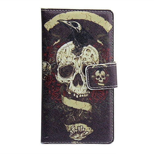 Skull Captain Pattern PU Leather Full Body Case  for  Sony Xperia M2