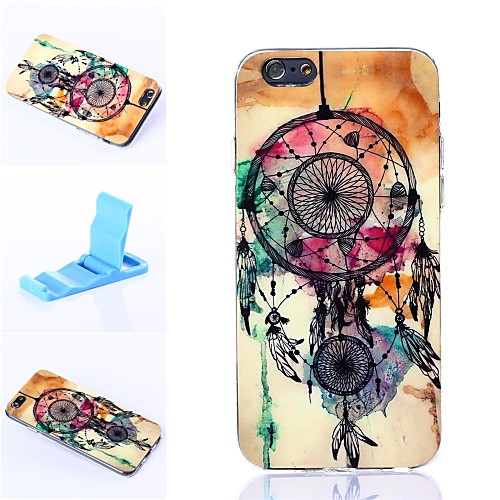 Colorful Windbell Pattern Silicone Soft Cover for iPhone 6