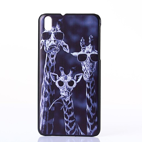 Crazy Deers Pattern Plastic Hard Case for HTC Desire 816