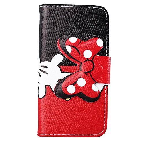 Hands Pattern Bowknot Buckle PU Leather Full Body Case for iPhone 5/5S