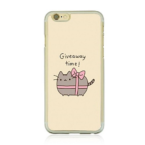 Kitten Leather Vein Pattern PC Hard Case for iPhone 6