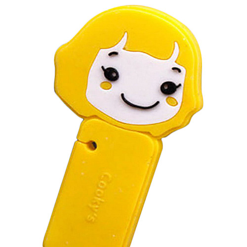 Cute Cookie Girl Cartoon Earphone Cable Wire Cord Organizer Cable Winder