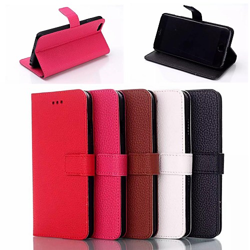 Leather Wallet Case Flip Leather Stand Cover with Card Holder for iPhone 6 (Assorted Colors)