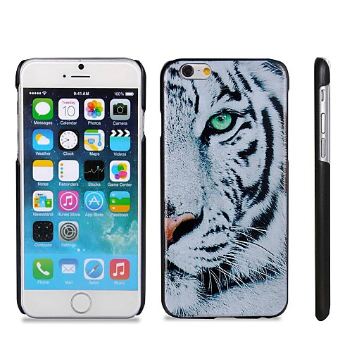 White Tiger Pattern Hard Plastic Back Cover for iPhone 6