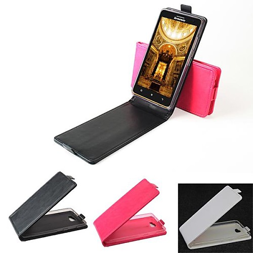 Hot Sale 100% PU Leather Flip Leather Up and Down Case for Lenovo S856(Assorted Color)