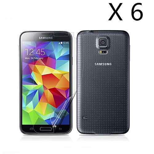 (6 pcs) High Definition Screen Protector for Samsung Galaxy S5 I9600