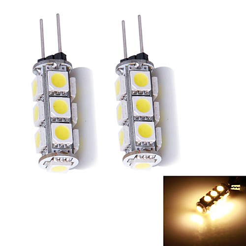 JMT-095 g4 3w 13x5050smd 150lm 3000K теплый белый свет привел би-контактный лампы (DC 12V) 2 шт