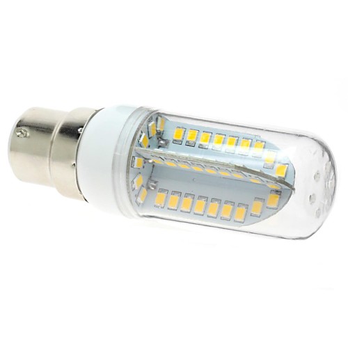 b22 6 Вт 84x2835 SMD 500lm 3000K теплый белый свет привел четкий крышка кукурузы лампы (AC 85-265v)