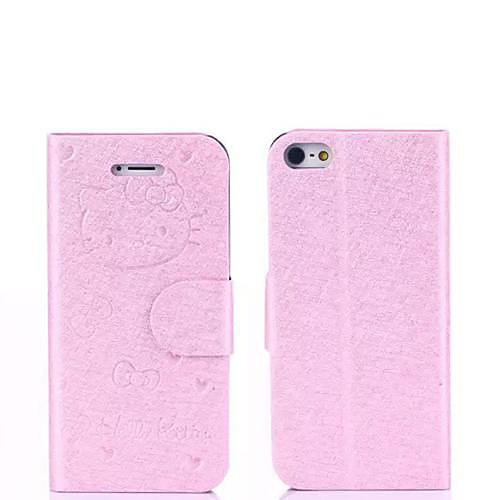 Cute Hello Kitty графический всего тела PU кожаный чехол с слотом для карт iPhone 6 Plus (разные цвета)