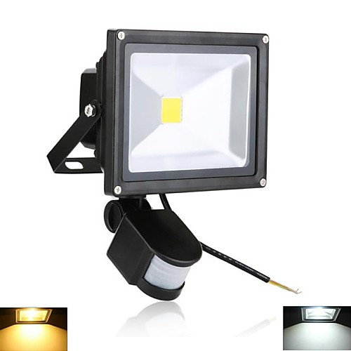 Waterproof 20W 2000LM 2800-7000K Cool White and Warm white PIR Motion Sensor LED Flood Light Induction Lamp (AC85-265V)