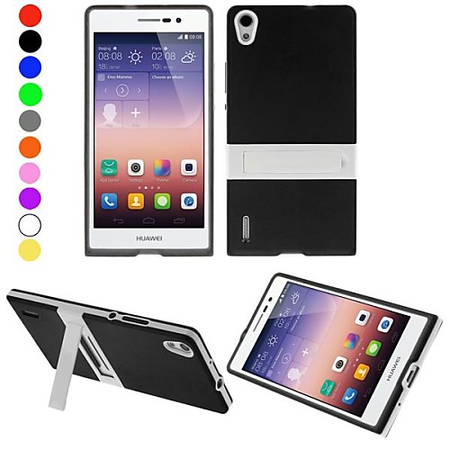 ENKAY Protective TPU Case with Stand for Huawei Ascend P7 (Assorted Colors)