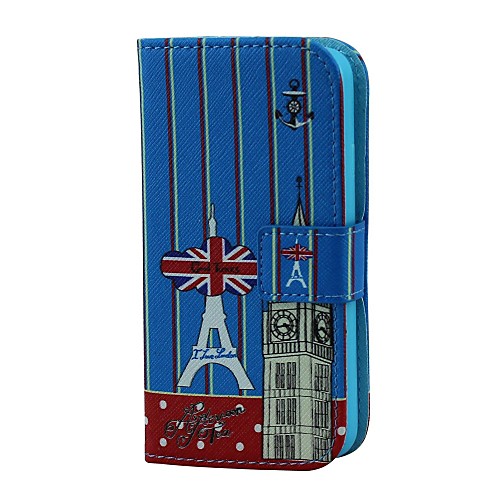 Big Ben and Tower PU Leather Full Body Case with Card Holder for LG L90