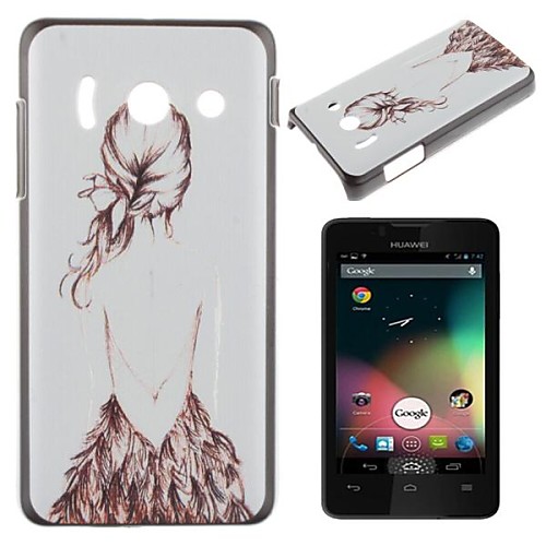 Beautiful Girl Pattern PC Hard Case for Huawei Y300