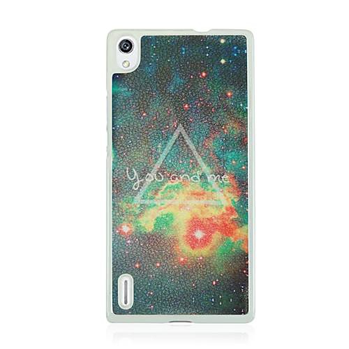 You and Me Pattern Hard Case for Huawei Ascend P7