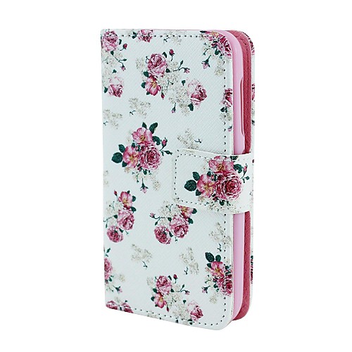 Rose Pattern Full Body Case with Card Holder  for Lumia 630