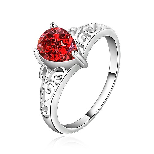 New Hot Fashion 925 Silver-plated Hollow-out Zircon Ring