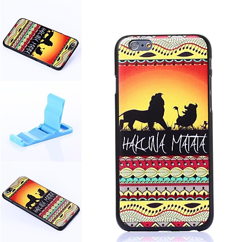 Hakuna Matata Pattern Plastic Hard Cover for iPhone 6