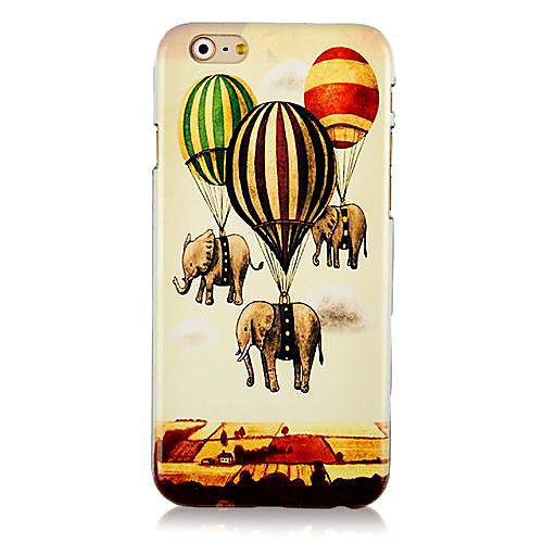 Cartoon Elephant and Balloon Pattern Hard Back Case for iPhone 6